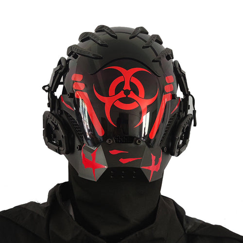 Bioweapon Black Mask Tech Creative Prop Mask Full Face surd