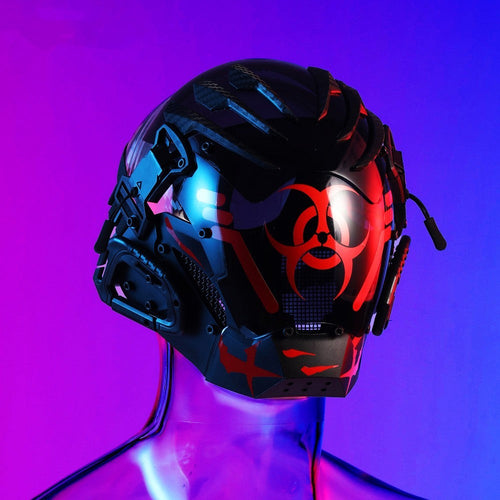 Bioweapon Black Mask Tech Creative Prop Mask Full Face surd